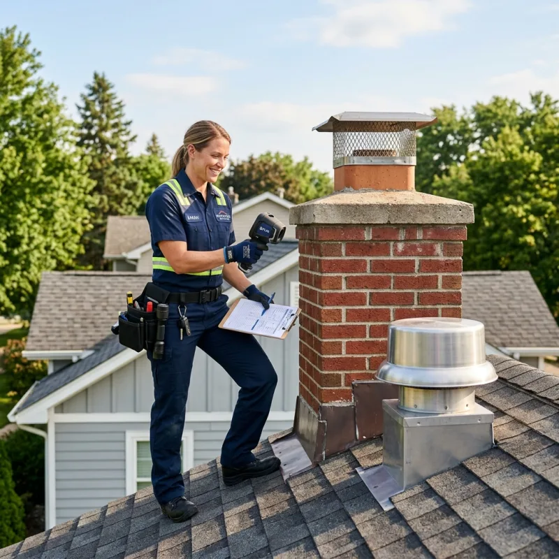Technician removing a deceased bird from an indoor space in North Shore